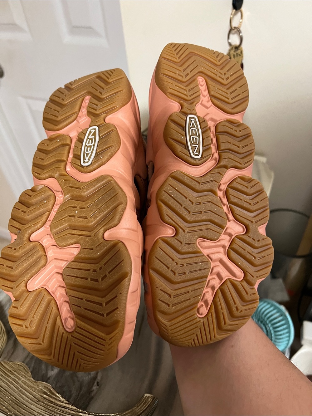 KEEN Coral Pink Closed-Toe Sport Sandals - Picture 2 of 4